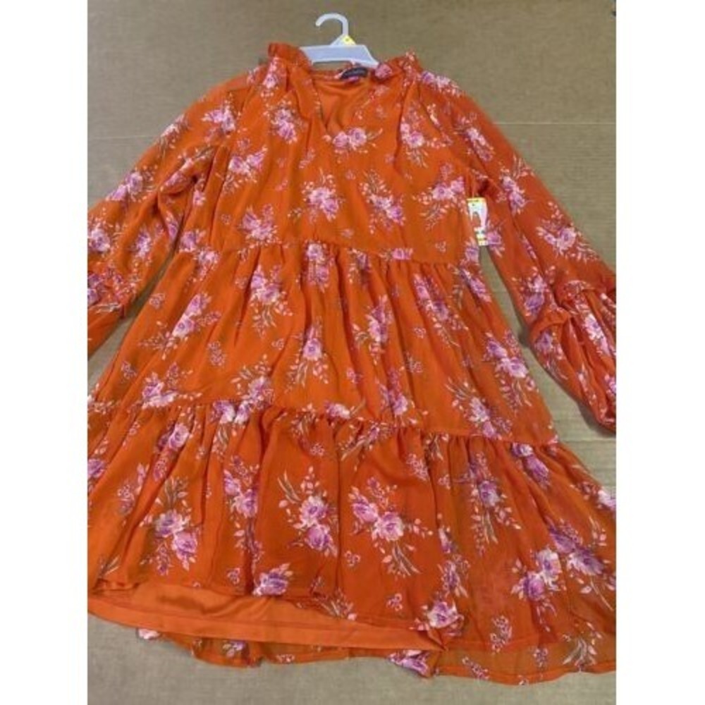 Vince Camuto Women's Lightweight Three Tier Mini Fashion Dress Size XXL